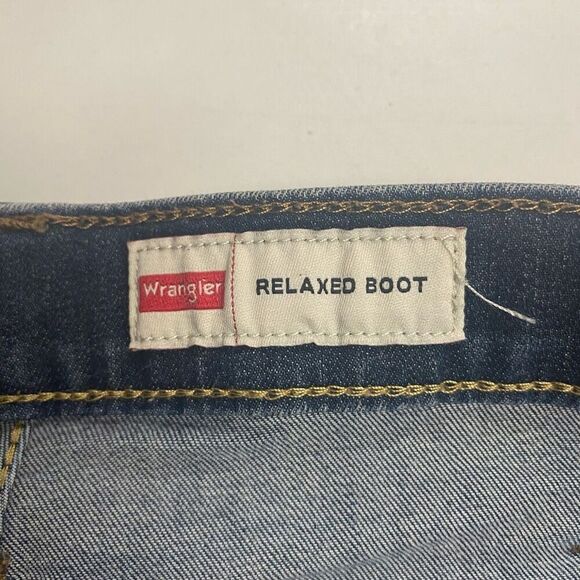 WRANGLER Men’s Relaxed Boot Jeans Size 36X32 Blue SEE DESCRIPTION - Picture 6 of 9